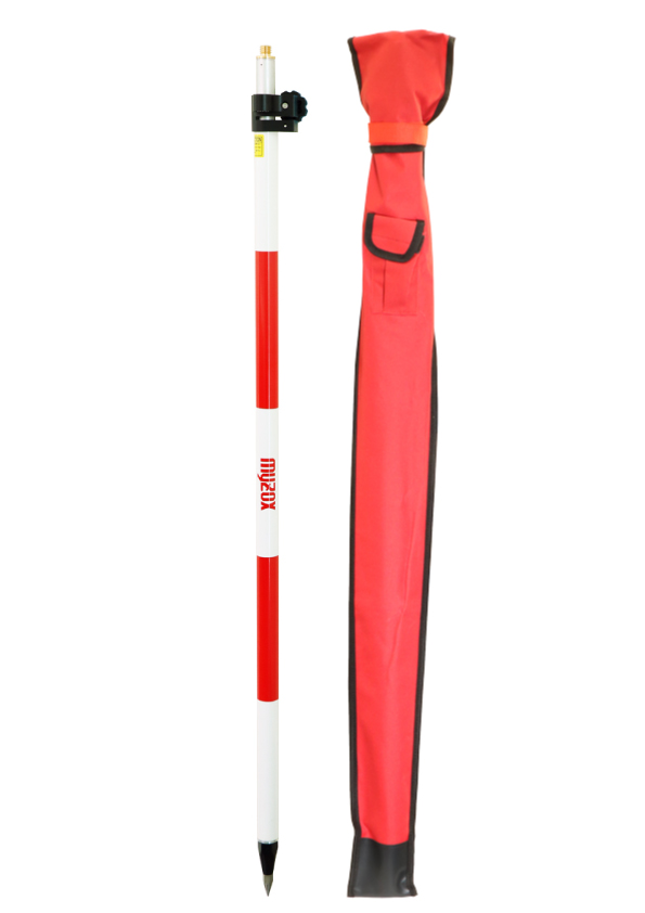 Tyčka pro hranol, kovová, teleskopická, 2.0 m, s libelou, šroub, Myzox