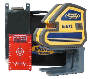 Laser křížový Spectra Precision 5.2XL - 5 paprsků/2 roviny, vč. přísl.