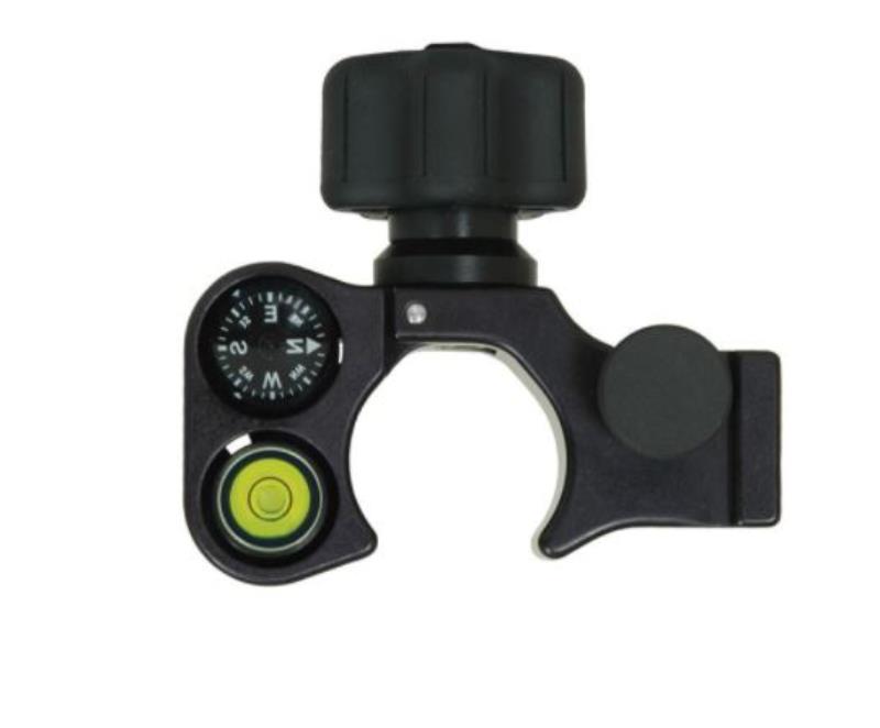 Držák (svorka) na tyčku, univerzální, s libelou 40´a kompasem, SECO