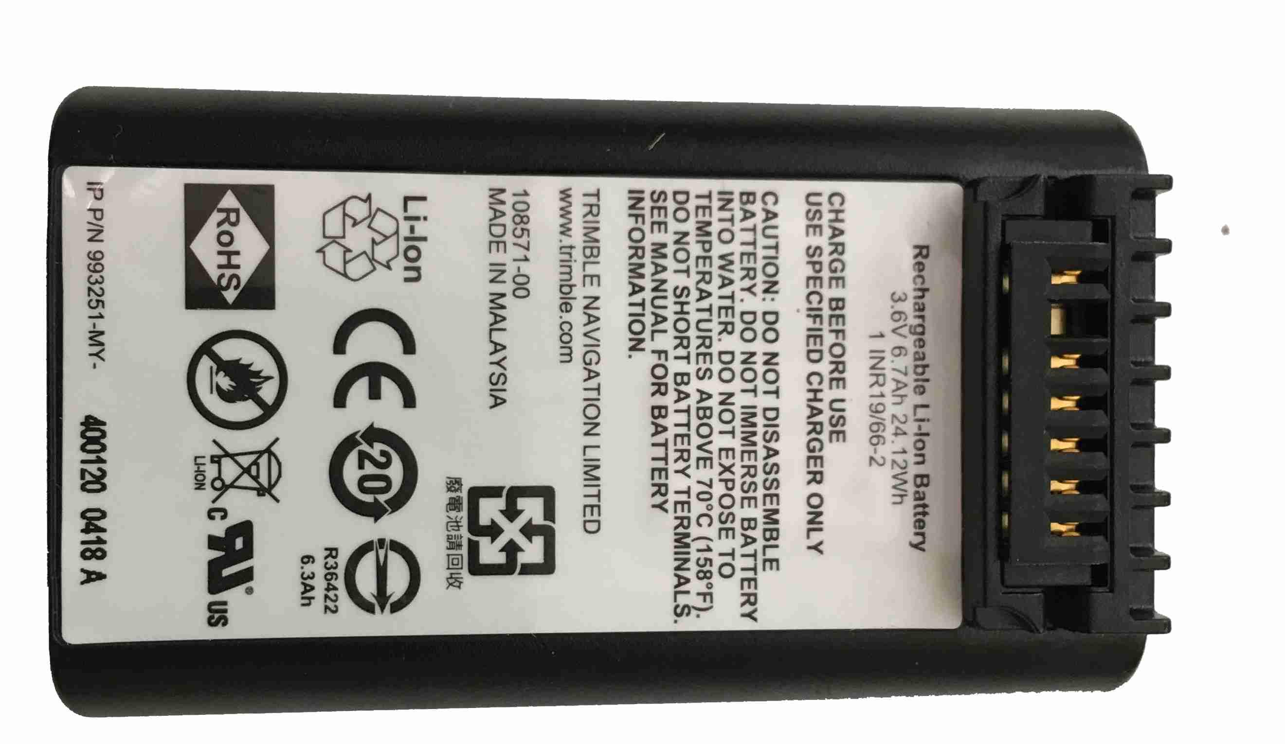 Baterie, Li-Ion, (3.6V, 6.7Ah, 24.12Wh), Trimble C5 a M3