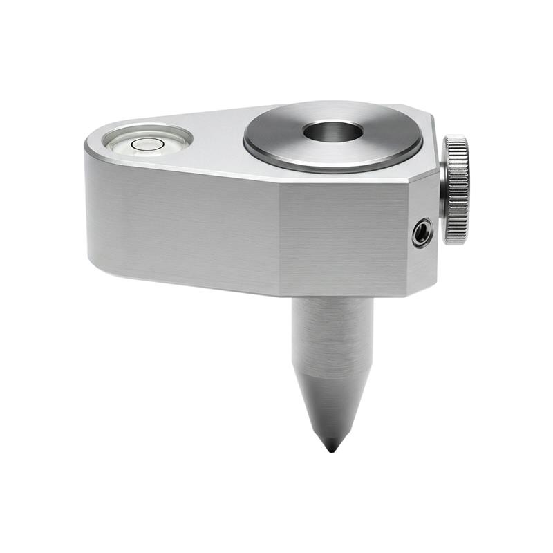 Hrot vytyčovací otočný s libelou, 10 mm objímka, výška 60 mm