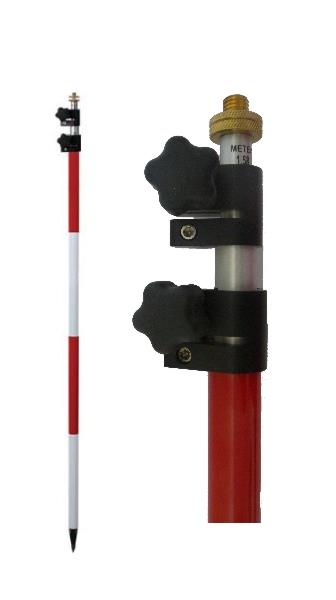 Tyčka, teleskopická, hliníková se šroubem, 3.6 m, 1.66 kg, SECO